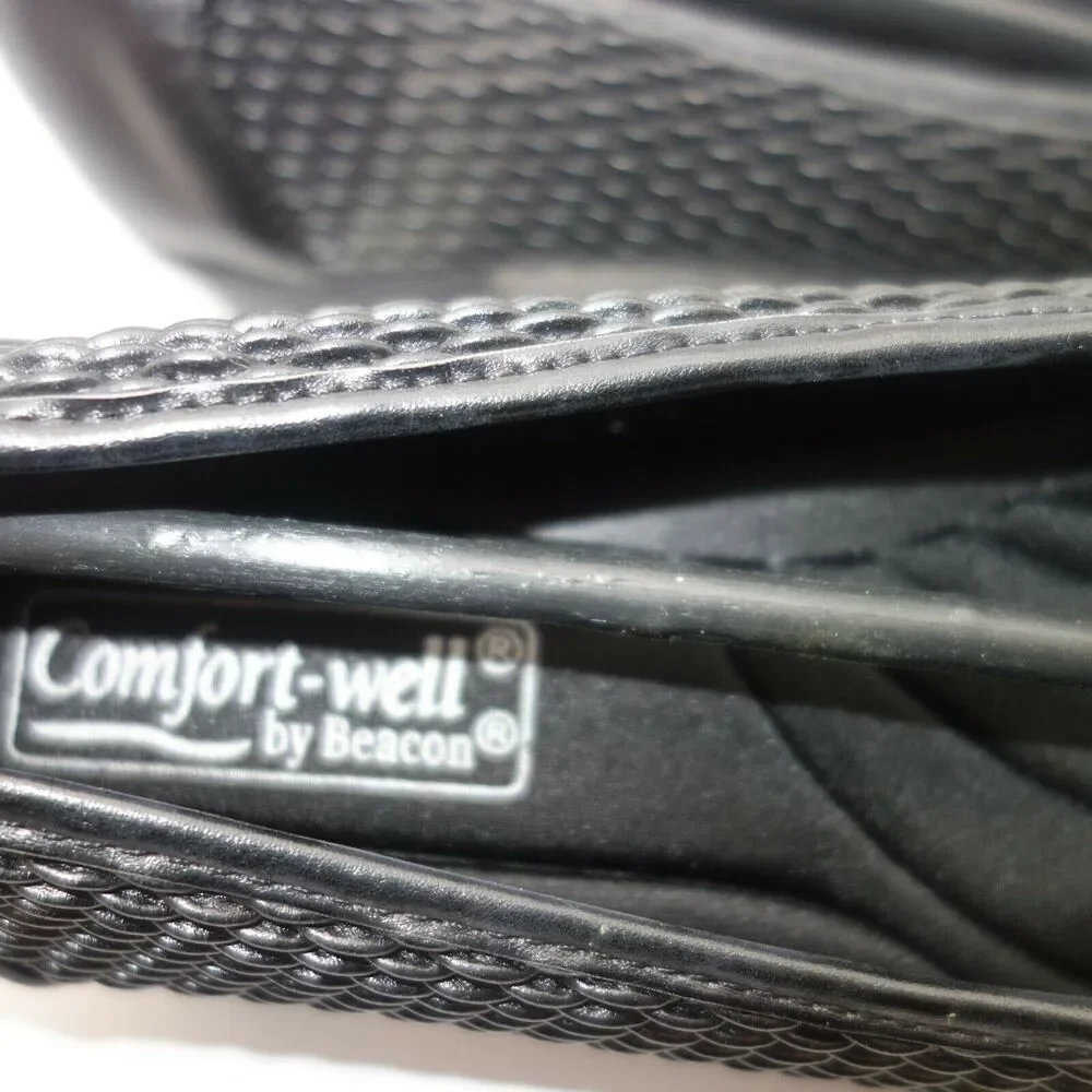NEW Comfort-well Beacon Stretch-n-Form Pumps Black Square Medium Heel Shoes 7.5